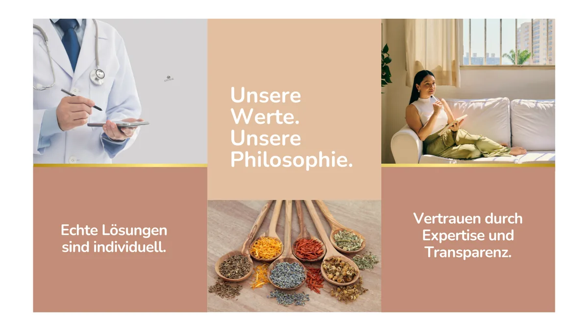 Übersicht zu den Werten und der Philosophie von Envital